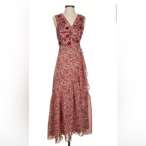 Anthropology Petites Rana Gill wrap tie cocktail dress. Small petite. NWT